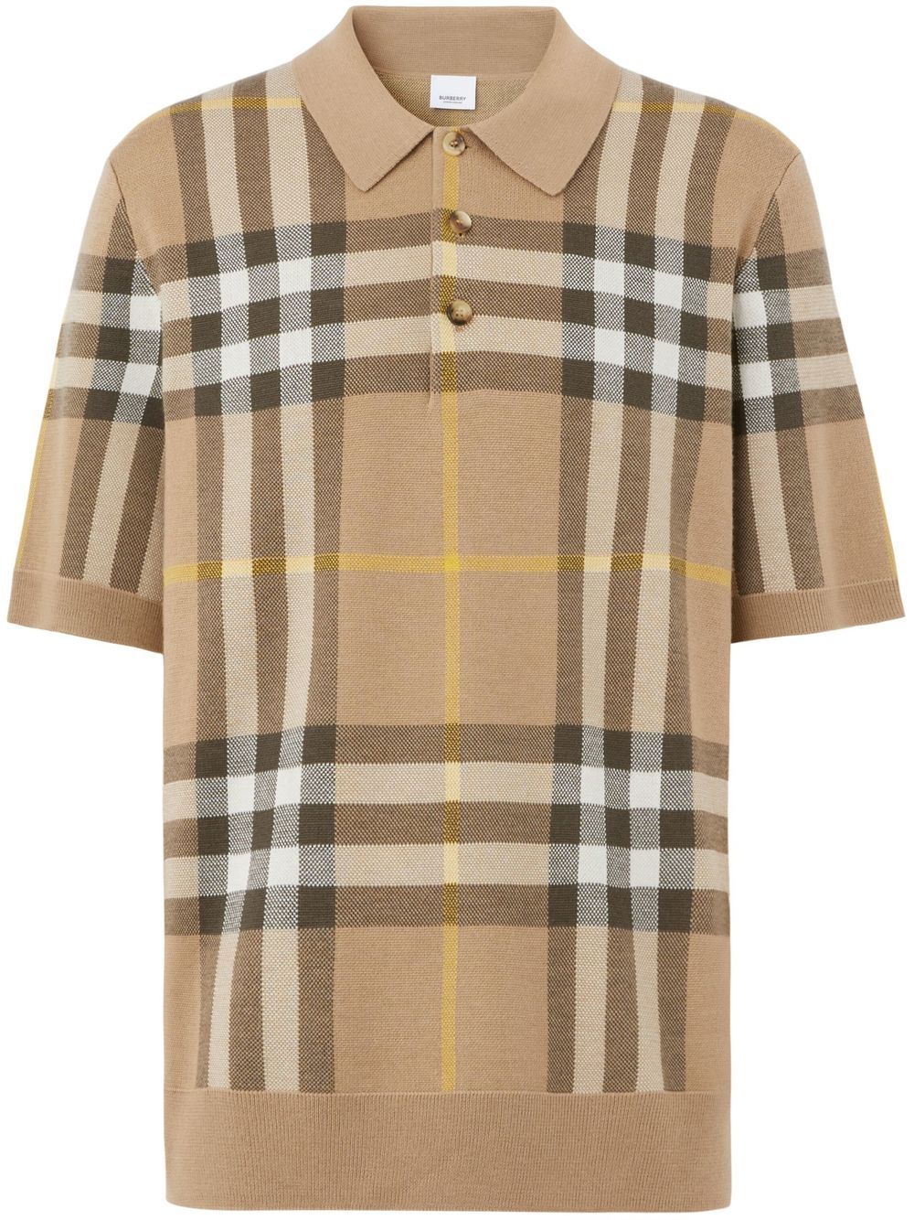 Burberry Poloshirt mit Karomuster - Nude von Burberry