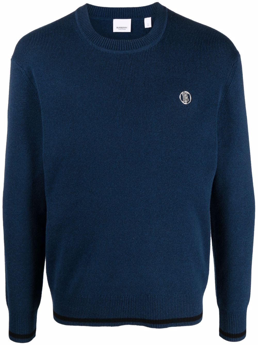 Burberry Pullover mit Monogramm - Blau von Burberry