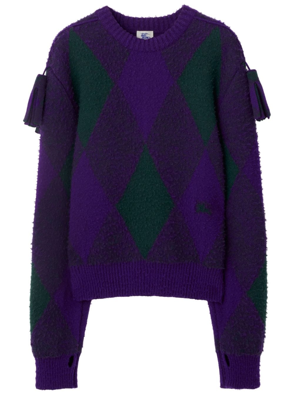 Burberry Pullover mit Rautenmuster - Violett von Burberry