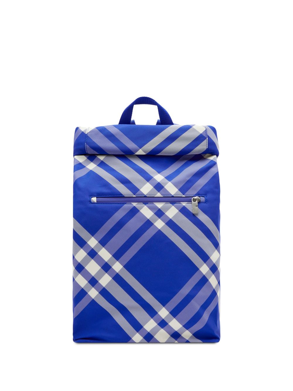 Burberry Roll Rucksack mit Jacquard-Check - Blau von Burberry