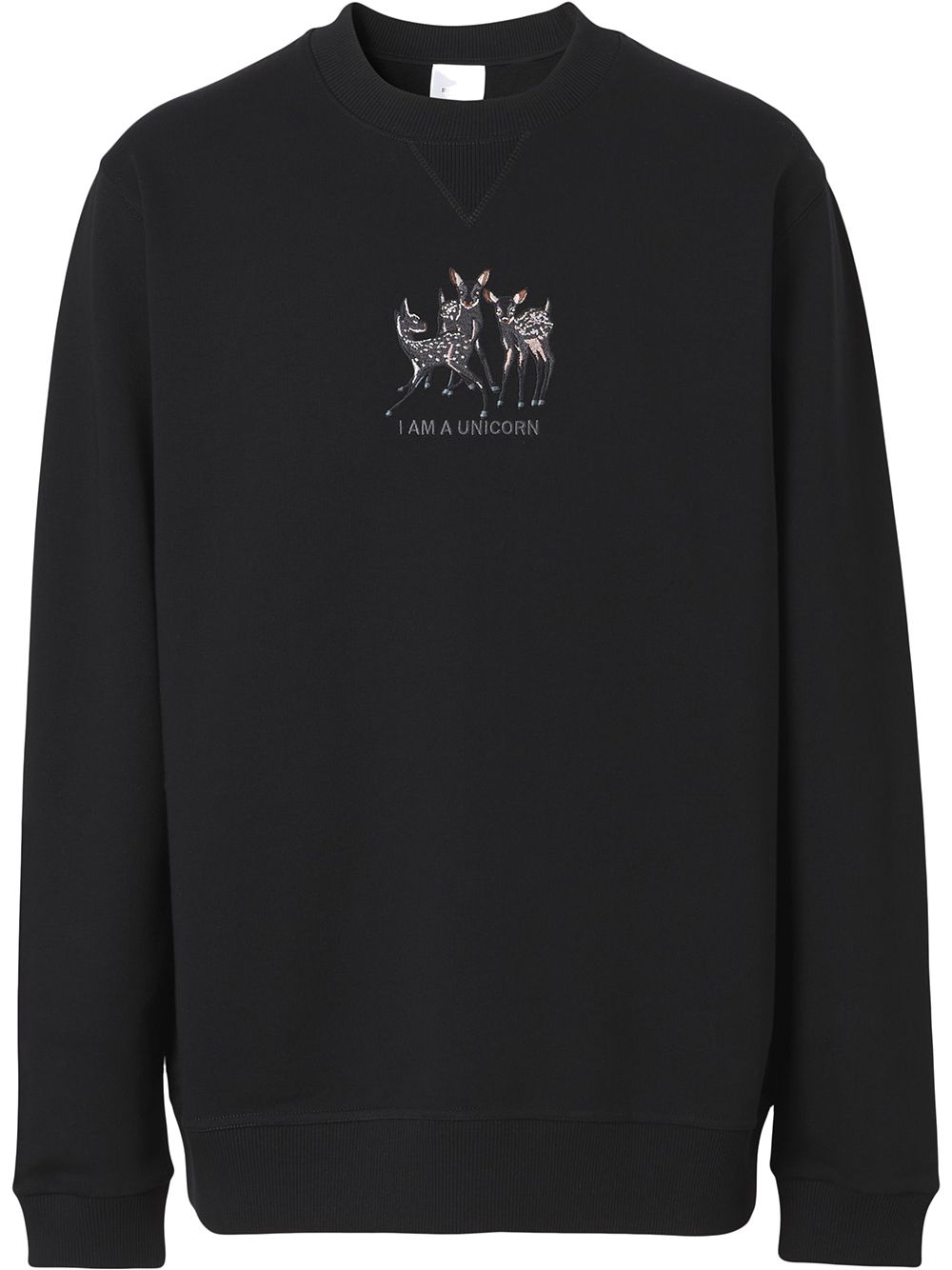 Burberry Sweatshirt mit Rehstickerei - Schwarz von Burberry