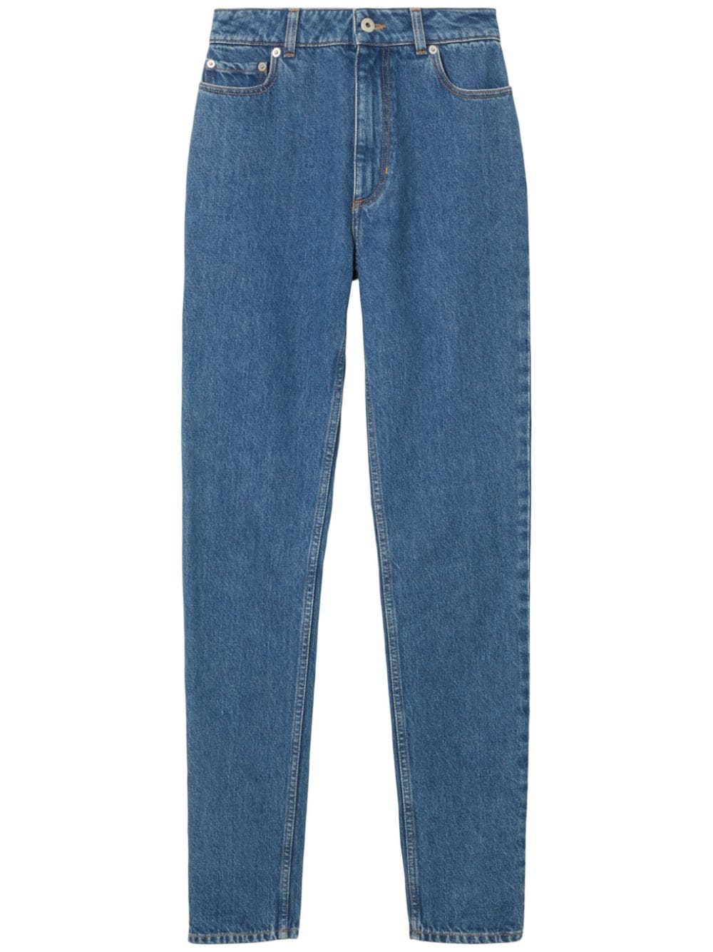 Burberry Taillenhohe Slim-Fit-Jeans - Blau von Burberry