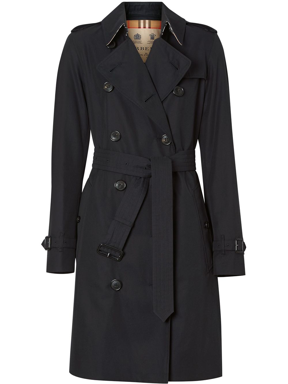 Burberry 'The Kensington' Heritage-Trenchcoat - Blau von Burberry