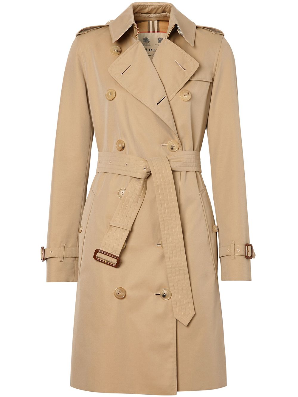 Burberry 'The Kensington' Heritage-Trenchcoat - Nude von Burberry