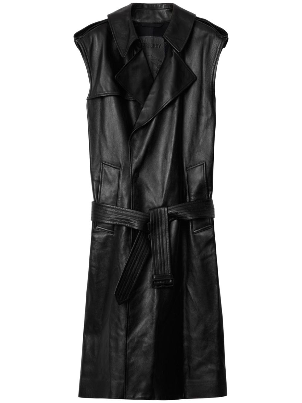 Burberry Trenchcoat aus Leder - Schwarz von Burberry