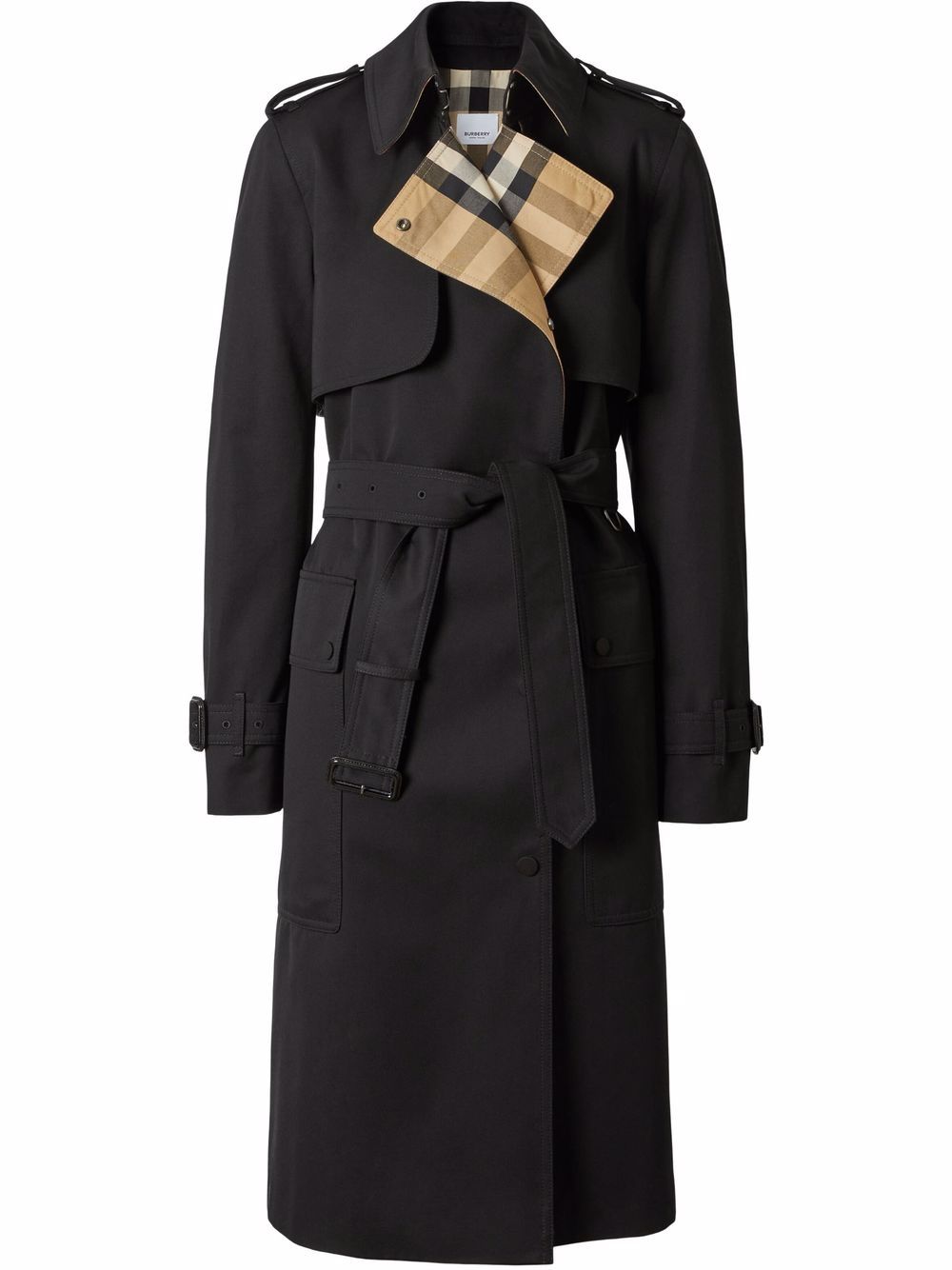 Burberry Trenchcoat mit Kontrastrevers - Schwarz von Burberry