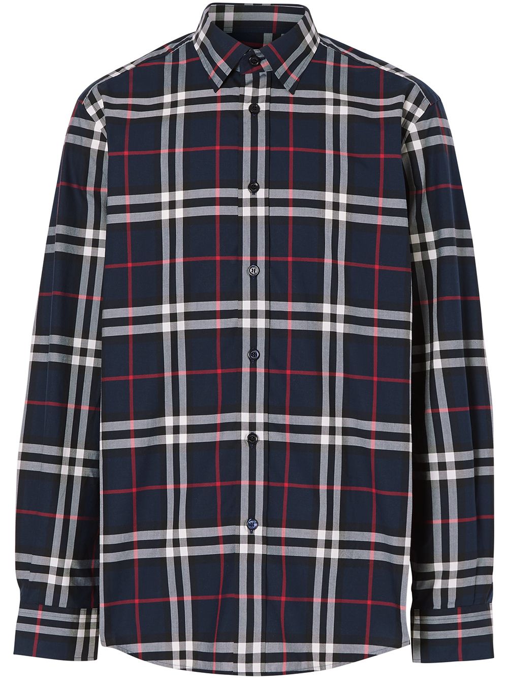 Burberry Popeline-Hemd mit Vintage-Check - Blau von Burberry