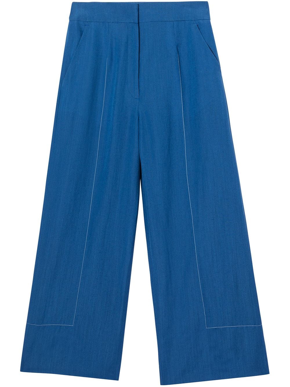 Burberry Weite Hose mit Ziernähten - Blau von Burberry