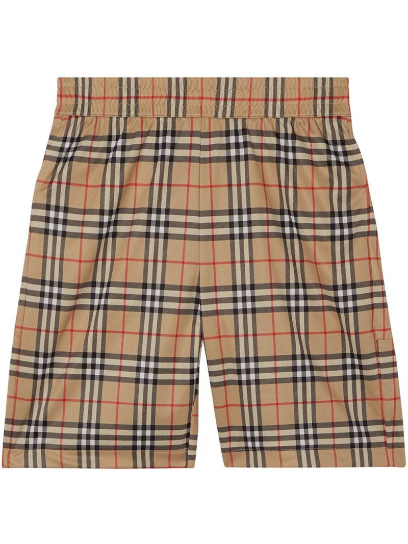 Burberry Karierte Shorts - Nude von Burberry