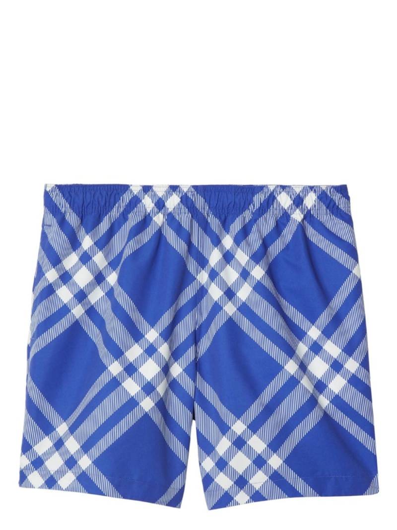 Burberry Karierte Badeshorts - Blau von Burberry