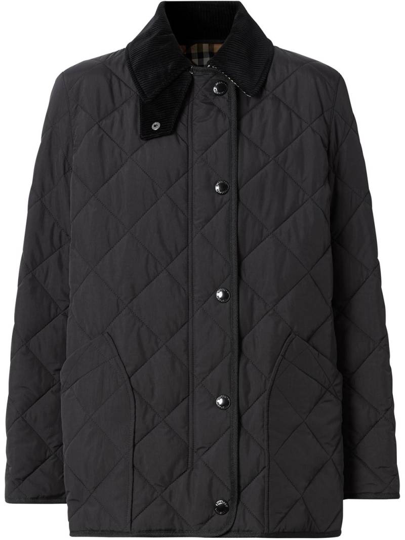 Burberry Klassische Steppjacke - Schwarz von Burberry