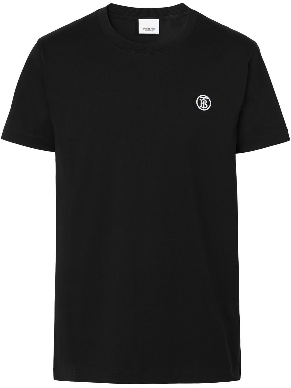 Burberry T-Shirt mit Logo-Stickerei - Schwarz von Burberry