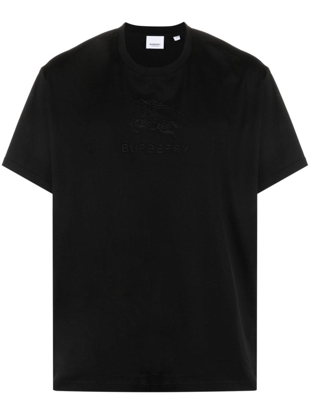 Burberry T-Shirt mit Logo-Stickerei - Schwarz von Burberry