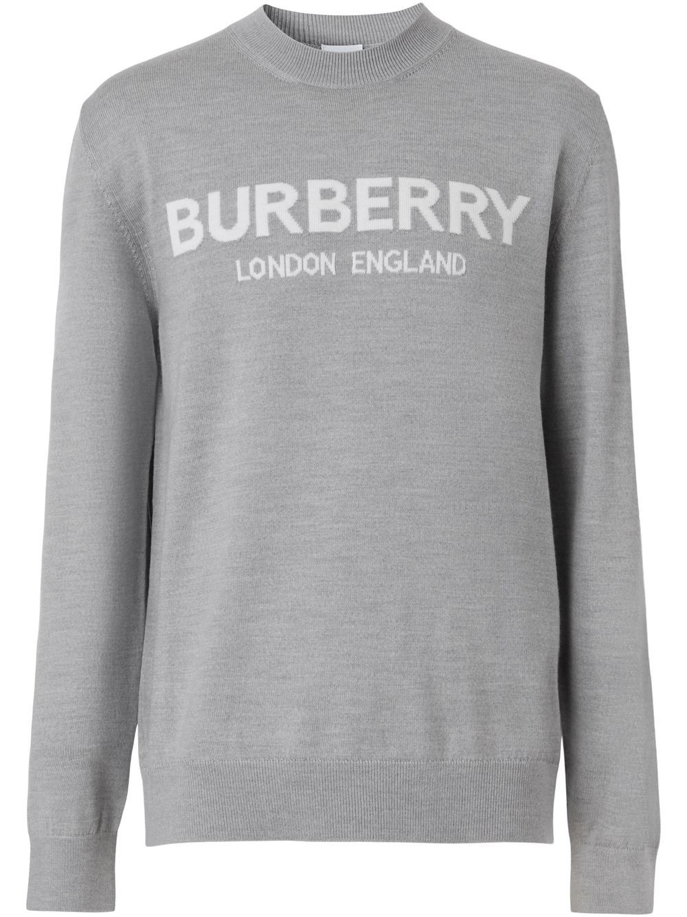 Burberry Strickpullover mit Intarsien-Logo - Grau von Burberry