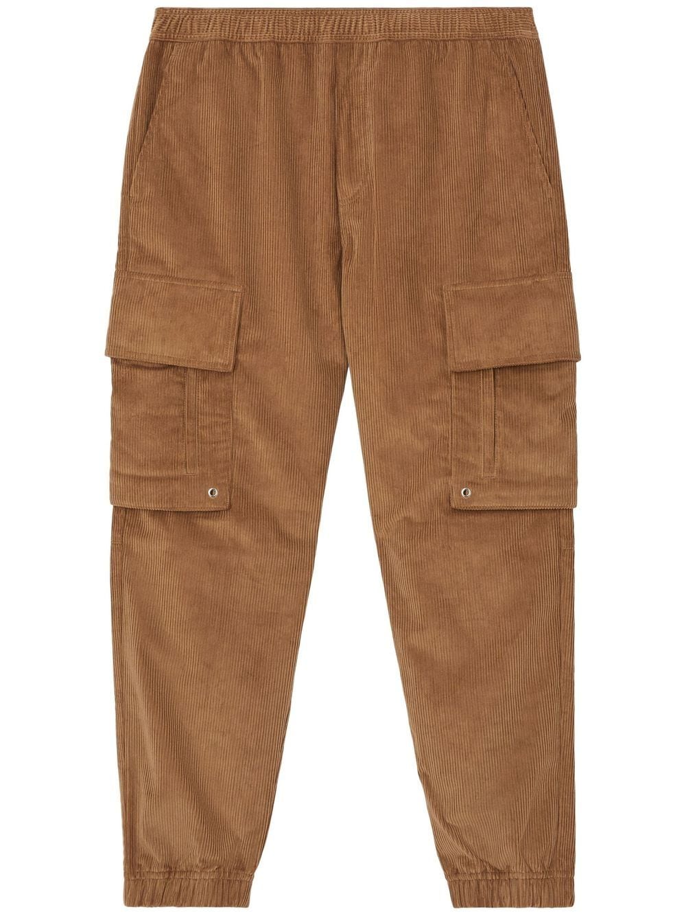 Burberry Cargohose aus Cord mit Logo-Schild - Braun von Burberry