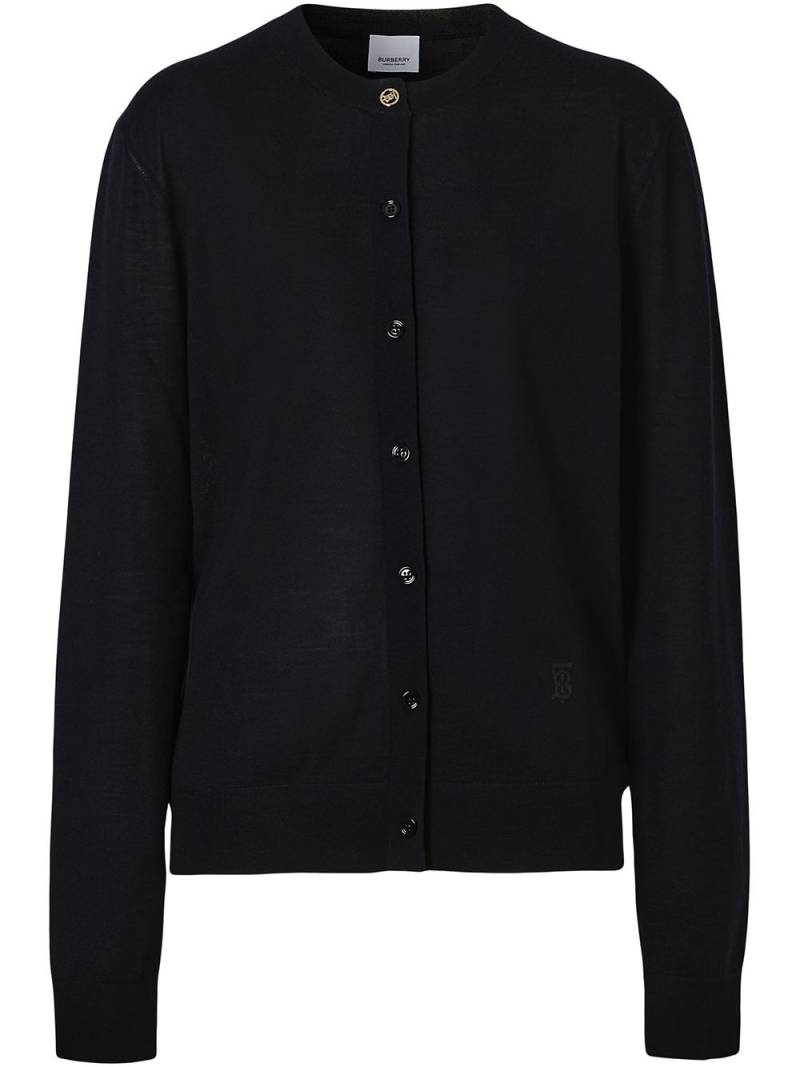 Burberry Cardigan mit Monogramm - Schwarz von Burberry