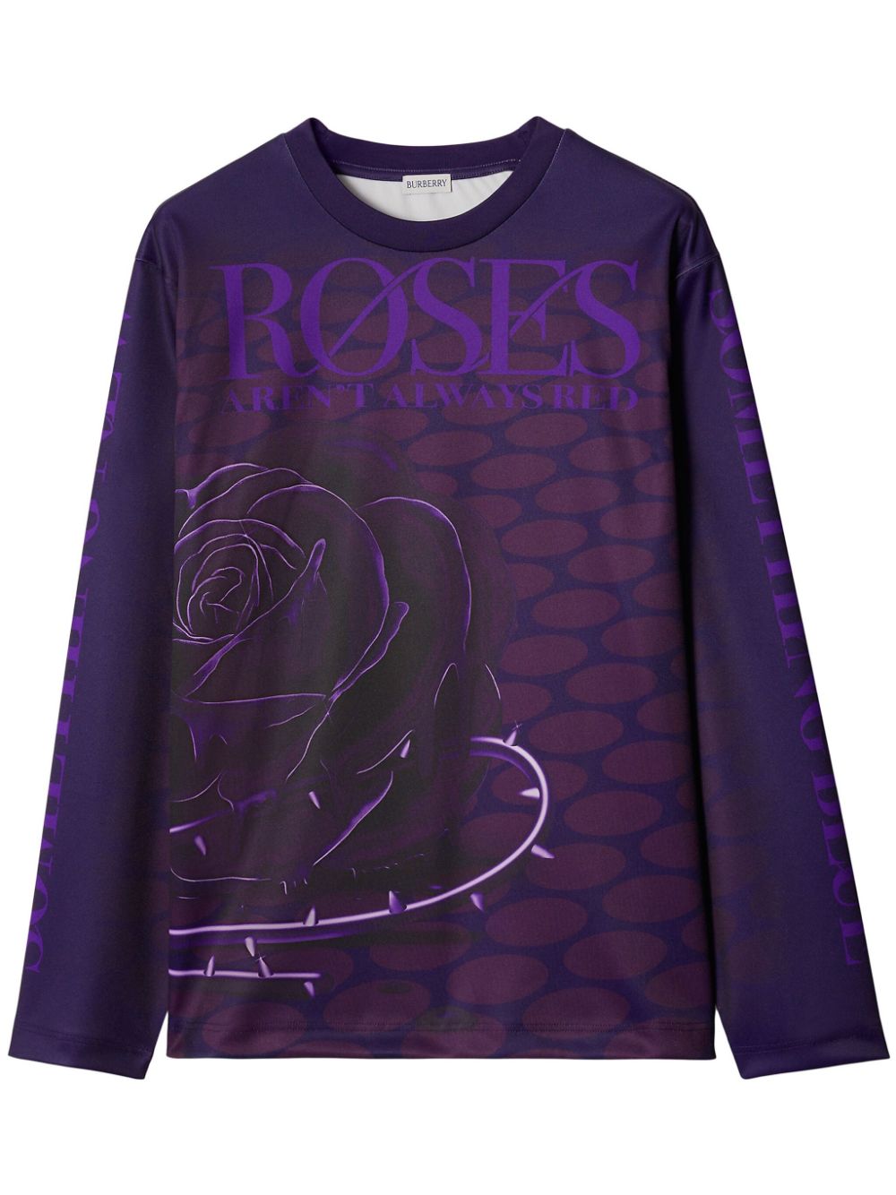 Burberry Pullover mit Rosen-Print - Violett von Burberry