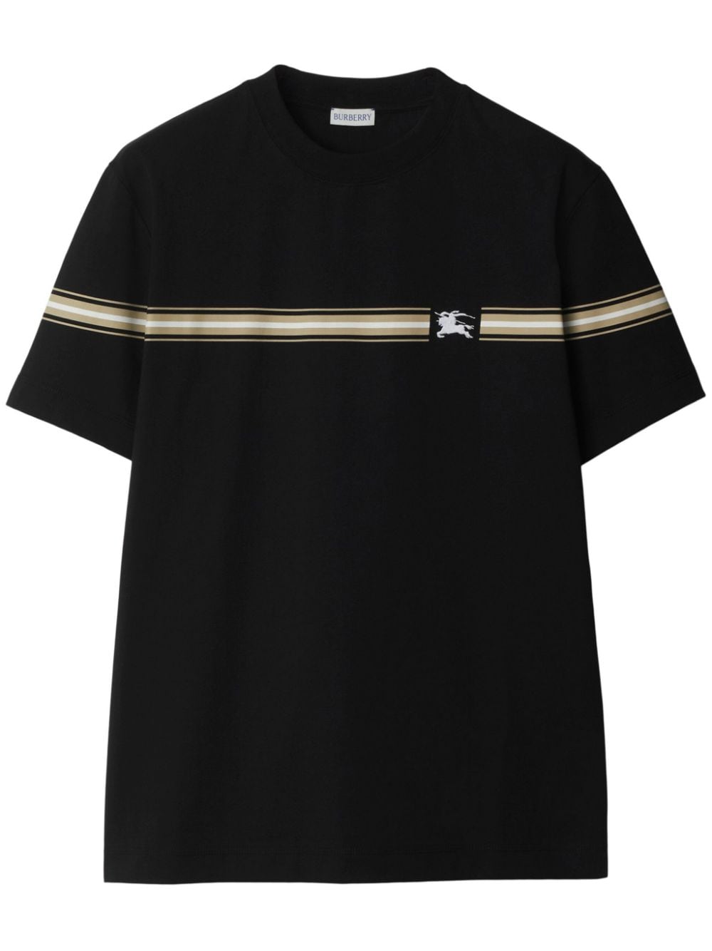 Burberry T-Shirt mit Streifendetail - Schwarz von Burberry