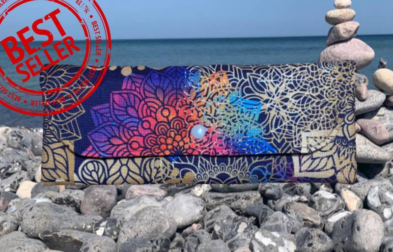 Bestecktasche, Mandala, Nachhaltig , Tolles Geschenk , Unikat, Reisebesteck-Wetbag Bestecktasche, Mandala, Nachhaltig , Tolles Geschenk , Unikat, Reisebesteck-Wetbag von Burgelf