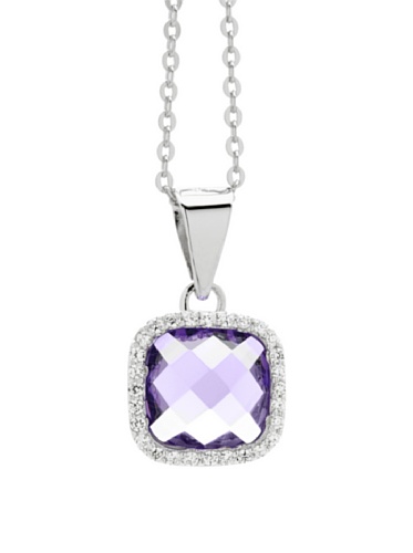 Burgmeister Jewelry Damen-Halskette rhodiniert lila und weiße Zirkonia 925 Sterling Silber JHE1050-427 Burgmeister Jewelry Damen-Halskette rhodiniert lila und weiße Zirkonia 925 Sterling Silber JHE1050-427 von Burgmeister Jewelry