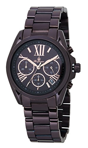 Burgmeister Damen Analog Quarz Uhr mit Edelstahl beschichtet Armband BM337-095 von Burgmeister