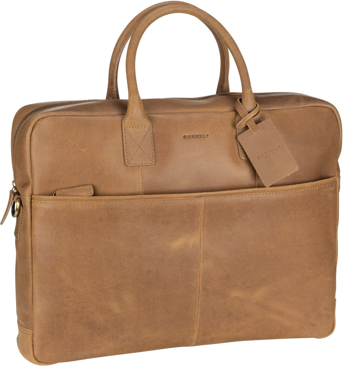 Burkely Vintage Max Big Worker 17'' 7339  in Cognac (15 Liter), Aktentasche von Burkely