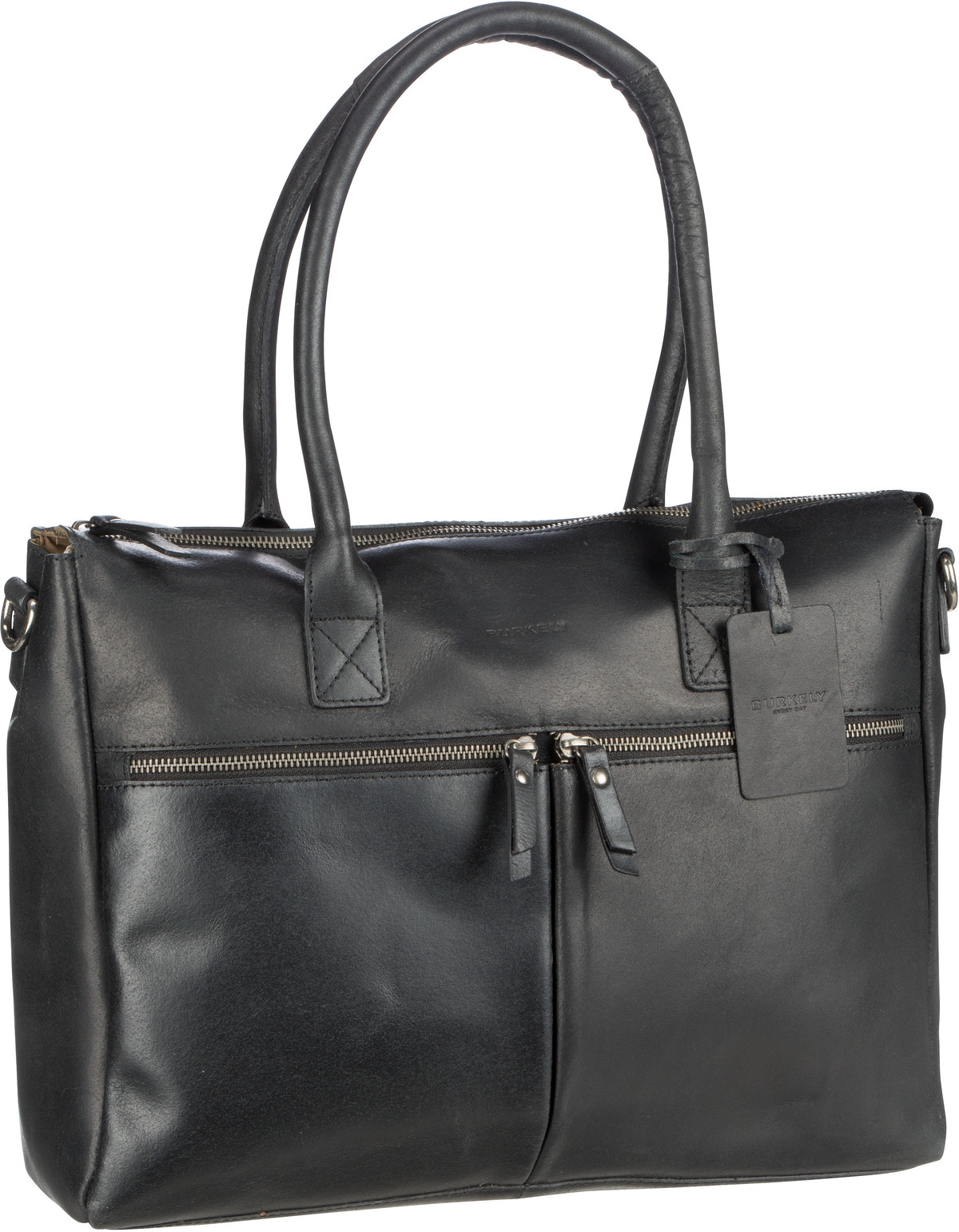 Burkely Vintage Valerie Laptopbag 15'' 6988  in Schwarz (11.6 Liter), Aktentasche von Burkely