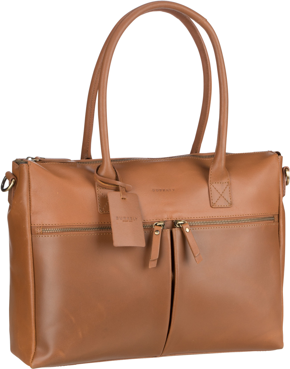 Burkely Vintage Valerie Laptopbag 15'' 6988  in Cognac (11.6 Liter), Aktentasche von Burkely