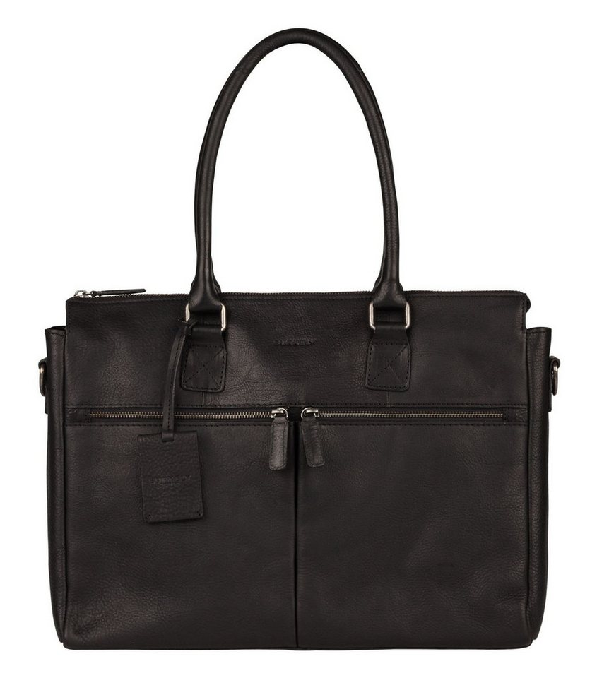 Burkely Businesstasche Laptopbag 15,6", aus echtem Leder von Burkely