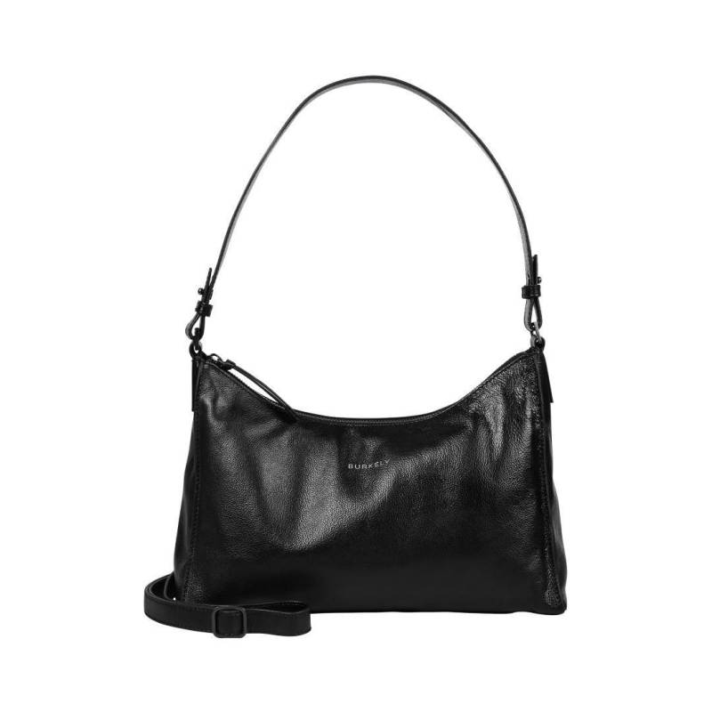 Burkely - CREASED CRYSTAL Handtasche Mit Reißversc Creased Crystal Shoulderbag Black Schwarz von Burkely
