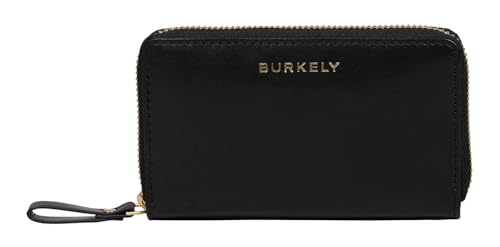 Burkely Leder Geldbörse Vintage Veda Zip Around Wallet Black schwarz von Burkely