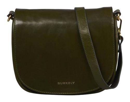 Burkely Leder Umhängetasche Schultertasche Vintage Veda Satchel Bag Olive olivgrün von Burkely