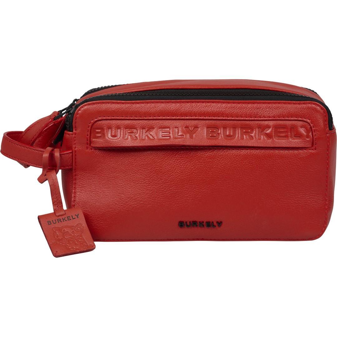 Burkely - MINIMAL MASON Kulturbeutel Toiletry Bag Really Red Rot von Burkely