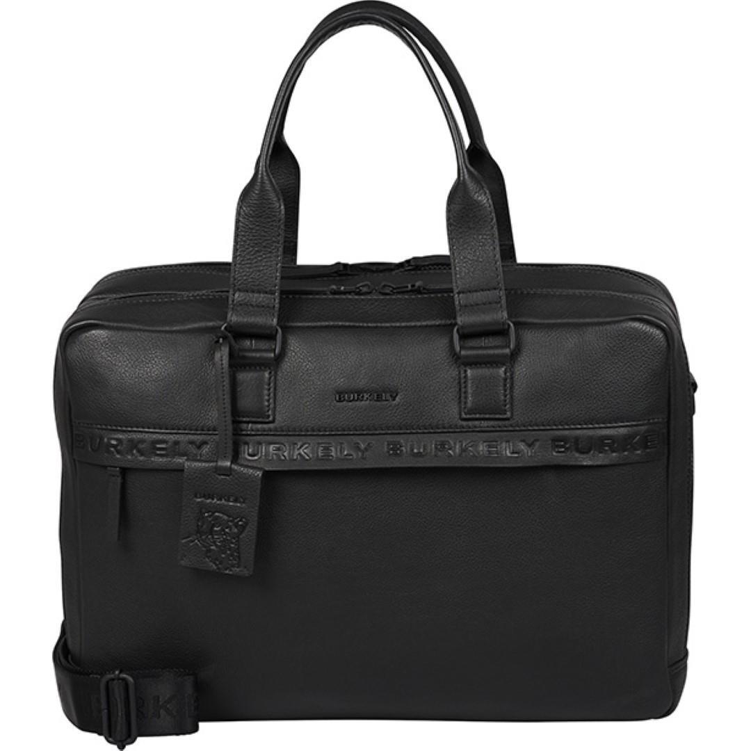 Burkely - MINIMAL MASON Laptoptasche Double Zip Laptopbag 15,6 Black Schwarz von Burkely