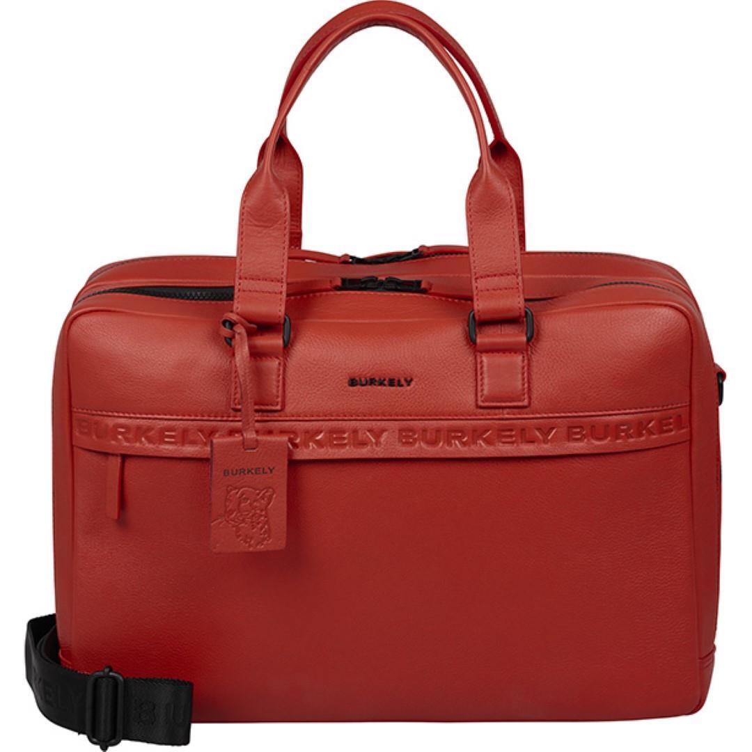 Burkely - MINIMAL MASON Laptoptasche Double Zip Laptopbag 15,6 Really Red Rot von Burkely