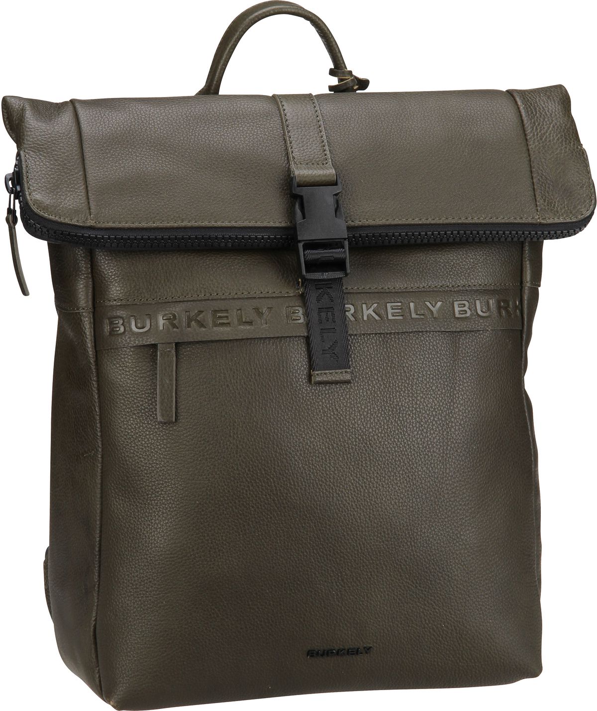 Burkely Minimal Mason 1000805  in Oliv (21.3 Liter), Rolltop Rucksack von Burkely