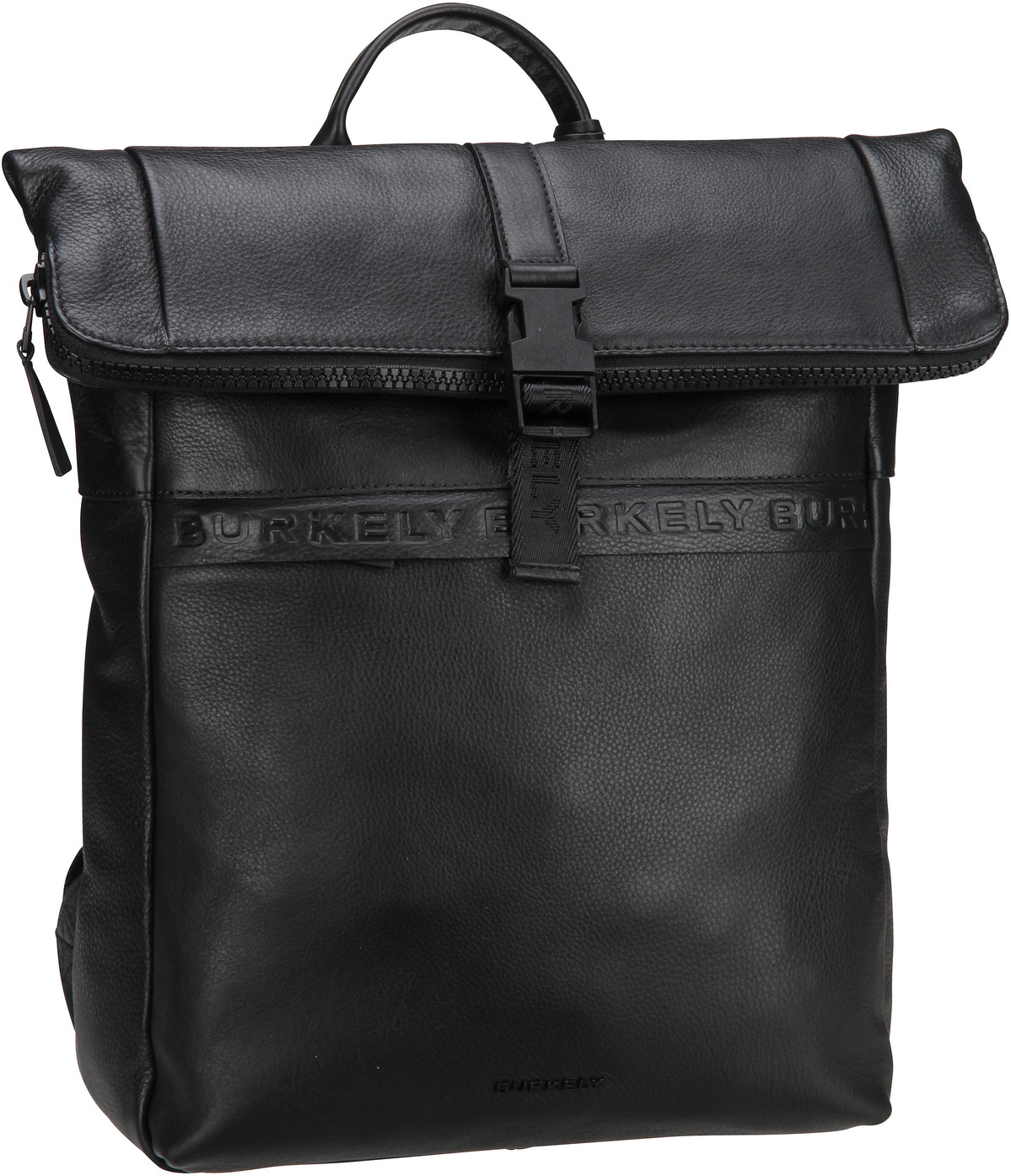 Burkely Minimal Mason 1000805  in Schwarz (21.3 Liter), Rolltop Rucksack von Burkely