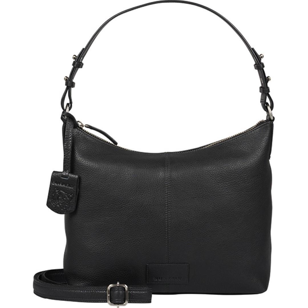 Burkely - SOUL SKY Handtasche Mit Reißversc Shoulderbag Black 10 beach black - Gr. - M von Burkely