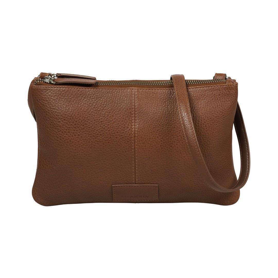 Burkely - SOUL SKY Handtaschen M. Rv Double Pocket Zip Chestnut 23 chestnut von Burkely