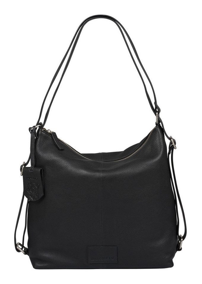 Burkely Schultertasche Backpack Hobo, aus echtem Leder von Burkely