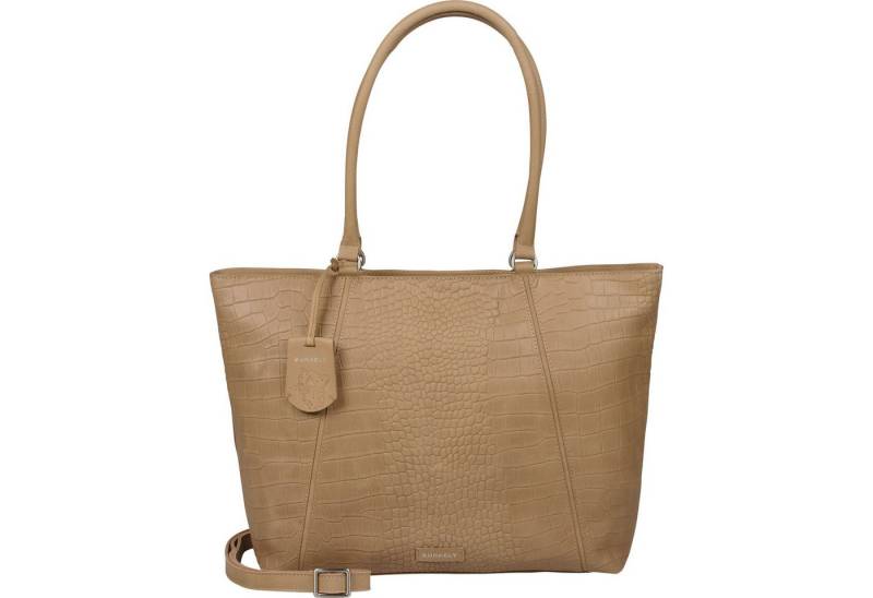 Burkely Schultertasche Wide Tote 15,6" (Set, 2-tlg), aus echtem Leder von Burkely
