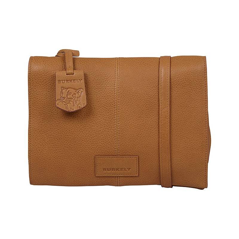 Burkely Soft Skylar Double pocket flap crossbody bag-Cognac von Burkely