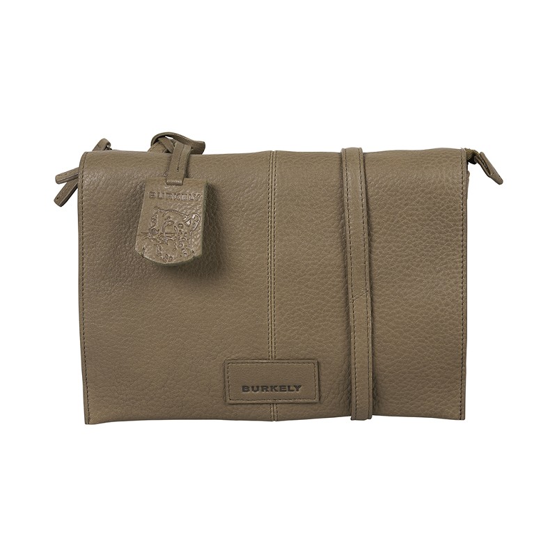 Burkely Soft Skylar Double pocket flap crossbody bag-Taupe von Burkely