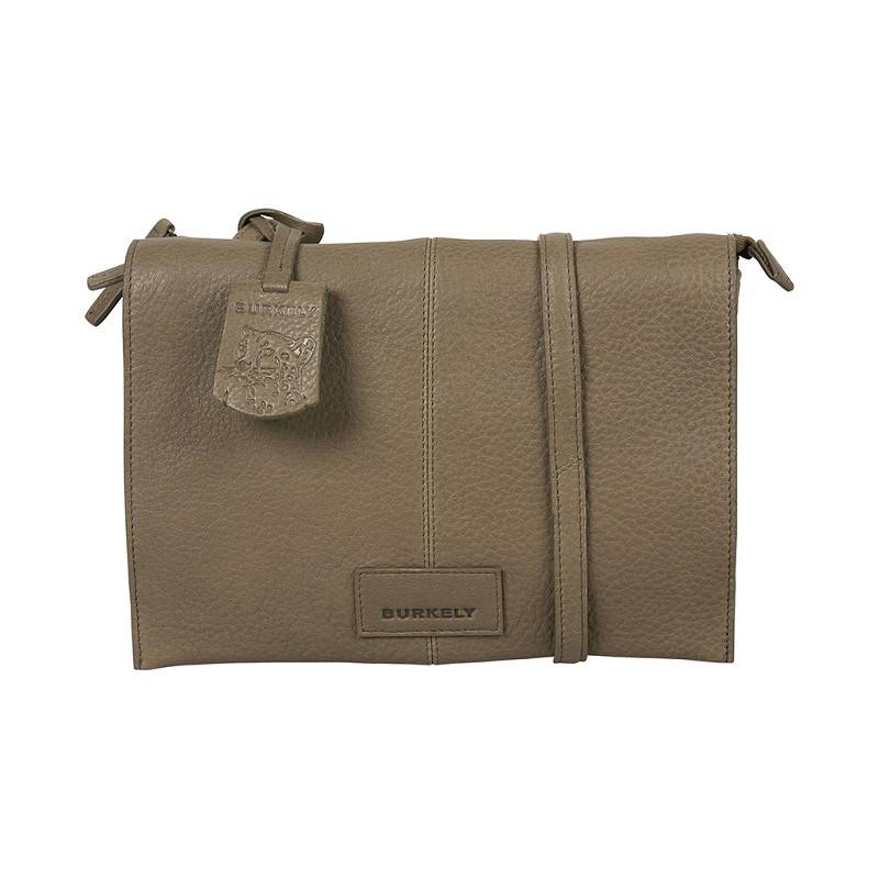 Burkely Soft Skylar Double pocket flap crossbody bag-Taupe von Burkely