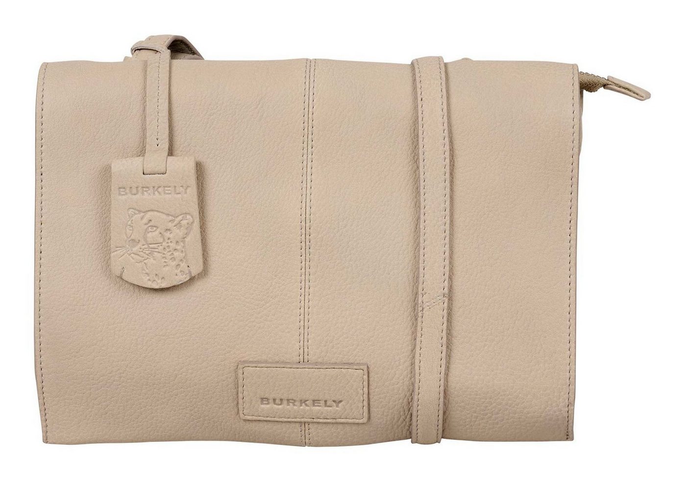 Burkely Umhängetasche Double Pocket Flap Bag, aus echtem Leder von Burkely