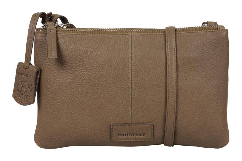 Burkely Umhängetasche Double Pocket Zip, aus echtem Leder von Burkely