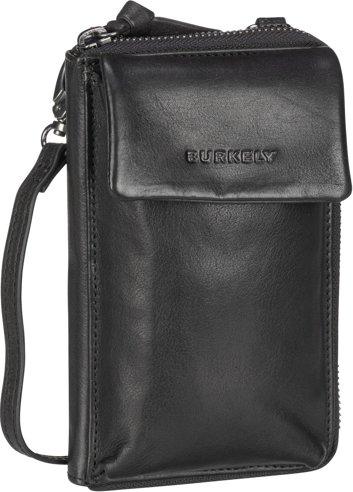 Burkely Just Jolie Phone Wallet  in Schwarz (0.5 Liter), Umhängetasche von Burkely