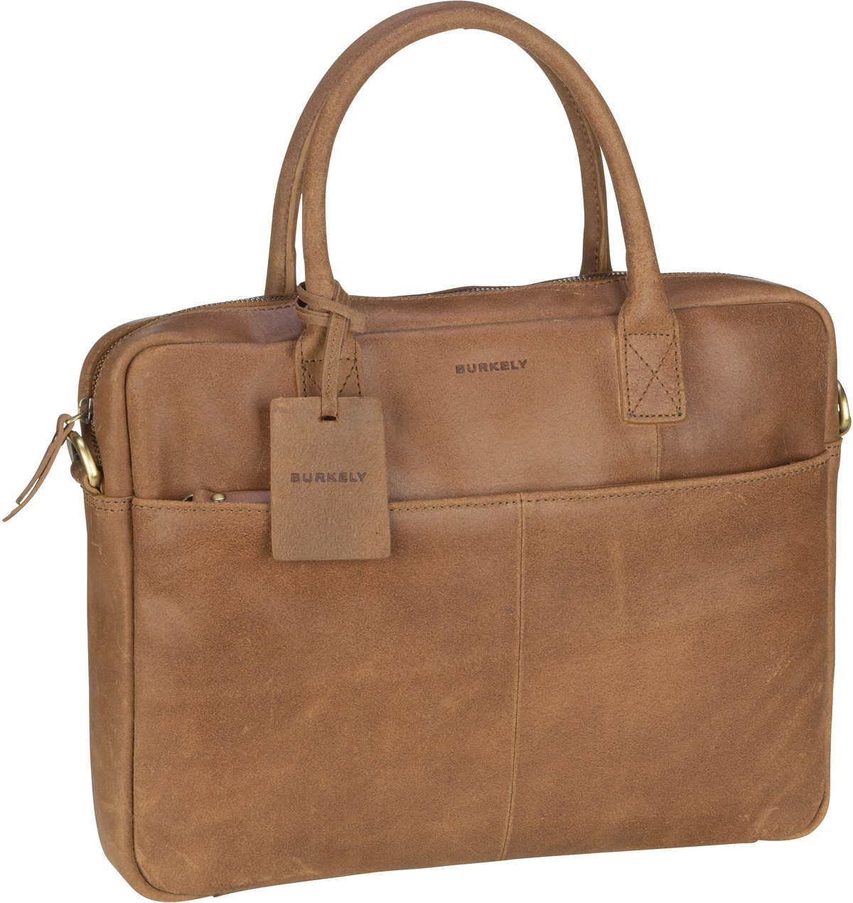 Burkely Vintage Jake Worker 13'' 7340  in Cognac (5.6 Liter), Aktentasche von Burkely