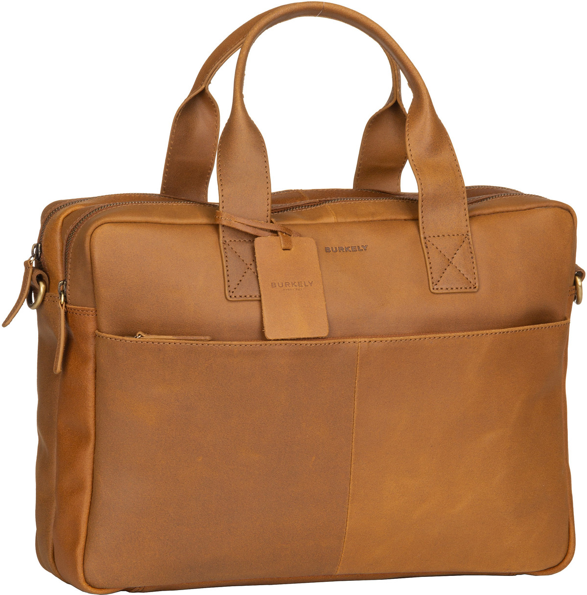 Burkely Vintage Jesse Workbag 7980  in Cognac (13.1 Liter), Aktentasche von Burkely