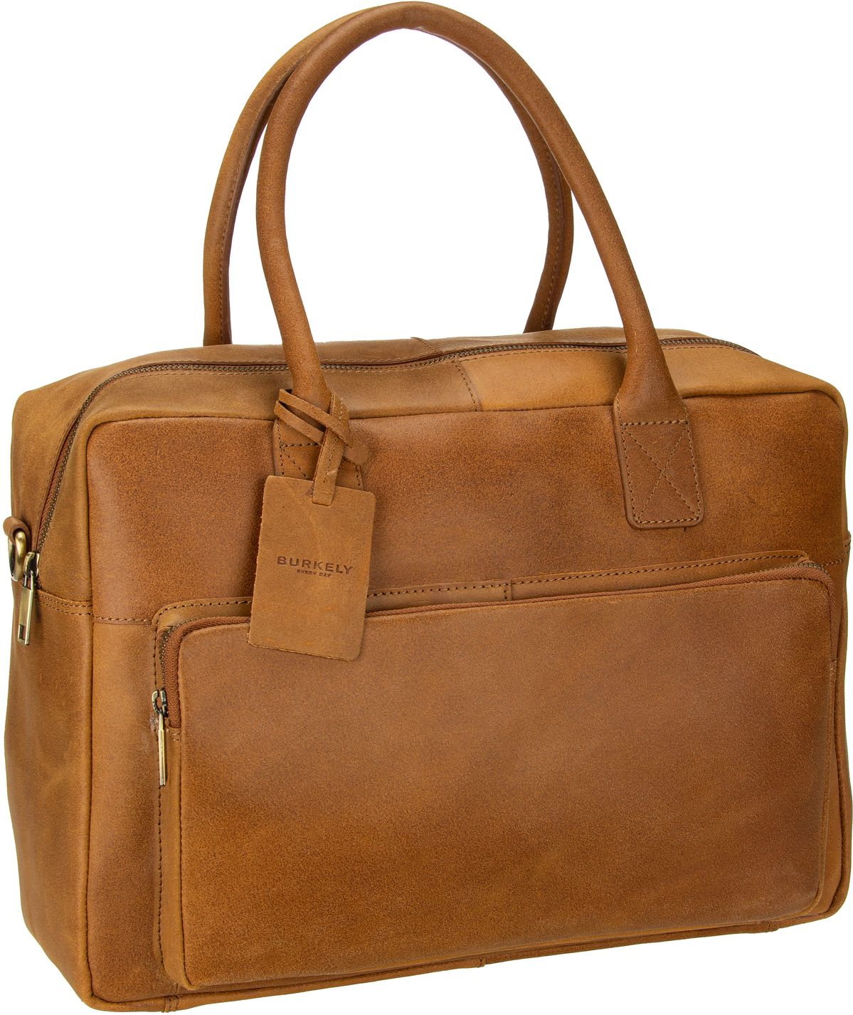 Burkely Vintage Mitch Worker 14'  in Cognac (20.5 Liter), Aktentasche von Burkely